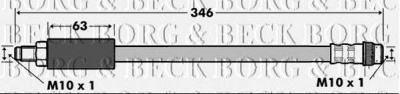 BORG & BECK bbh7513 -  Тормозной шланг